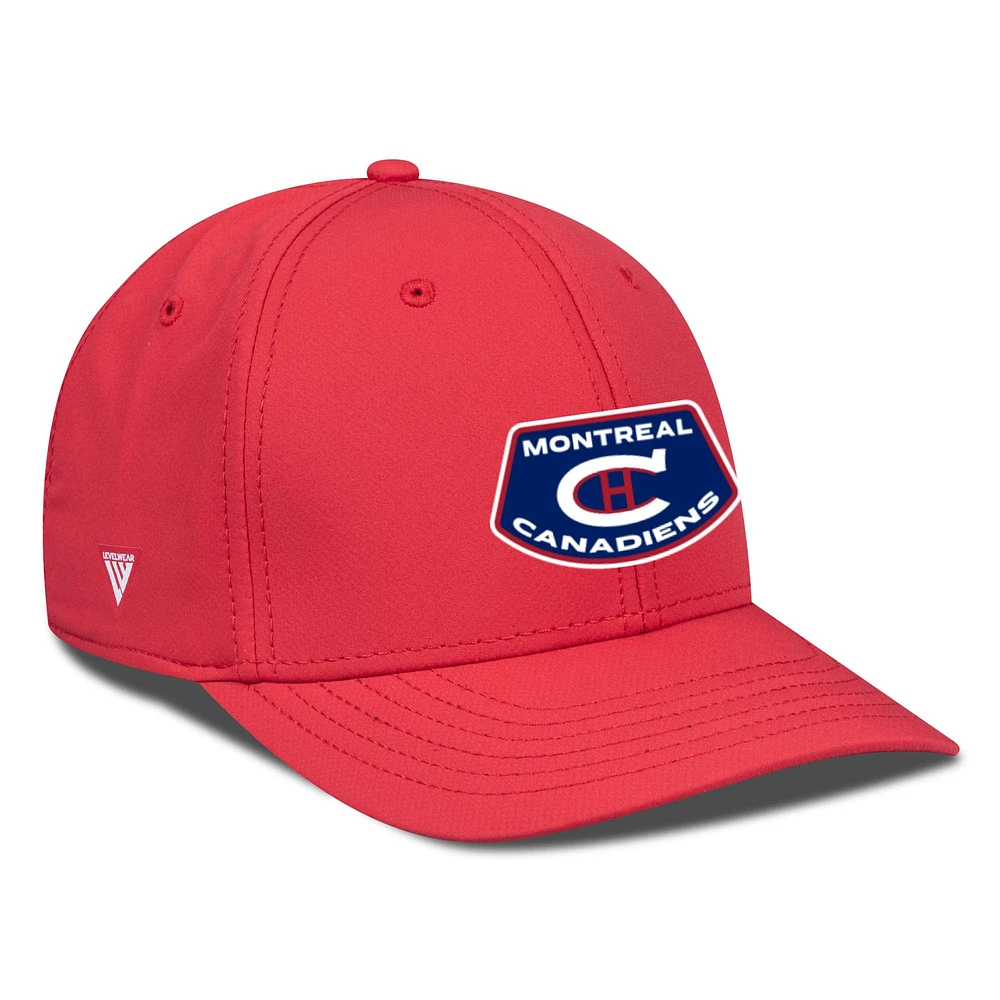 Casquette Rise Skylight Flex rouge pour homme des Canadiens de Montréal Levelwear