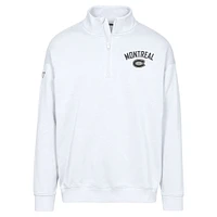 Men's Levelwear  White Montreal Canadiens Murray City Capsule Quarter-Zip Sweatshirt