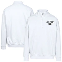 Men's Levelwear  White Montreal Canadiens Murray City Capsule Quarter-Zip Sweatshirt