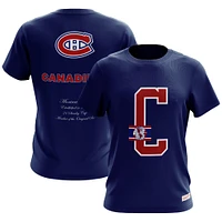 Men's Mitchell & Ness  Navy Montreal Canadiens Graduation T-Shirt