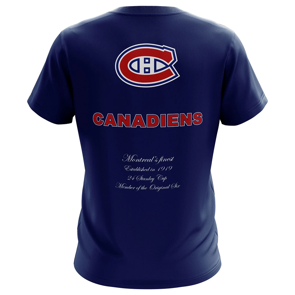Men's Mitchell & Ness  Navy Montreal Canadiens Graduation T-Shirt