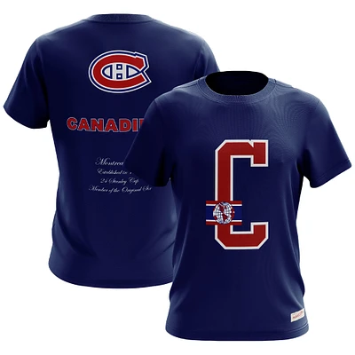 Men's Mitchell & Ness  Navy Montreal Canadiens Graduation T-Shirt