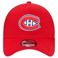 Casquette ajustable Core A-Frame 9FORTY des Canadiens de Montréal pour homme New Era rouge