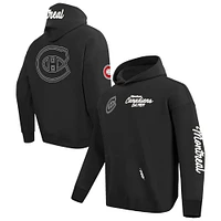 Men's Pro Standard  Black Montreal Canadiens Paint the City Pullover Hoodie