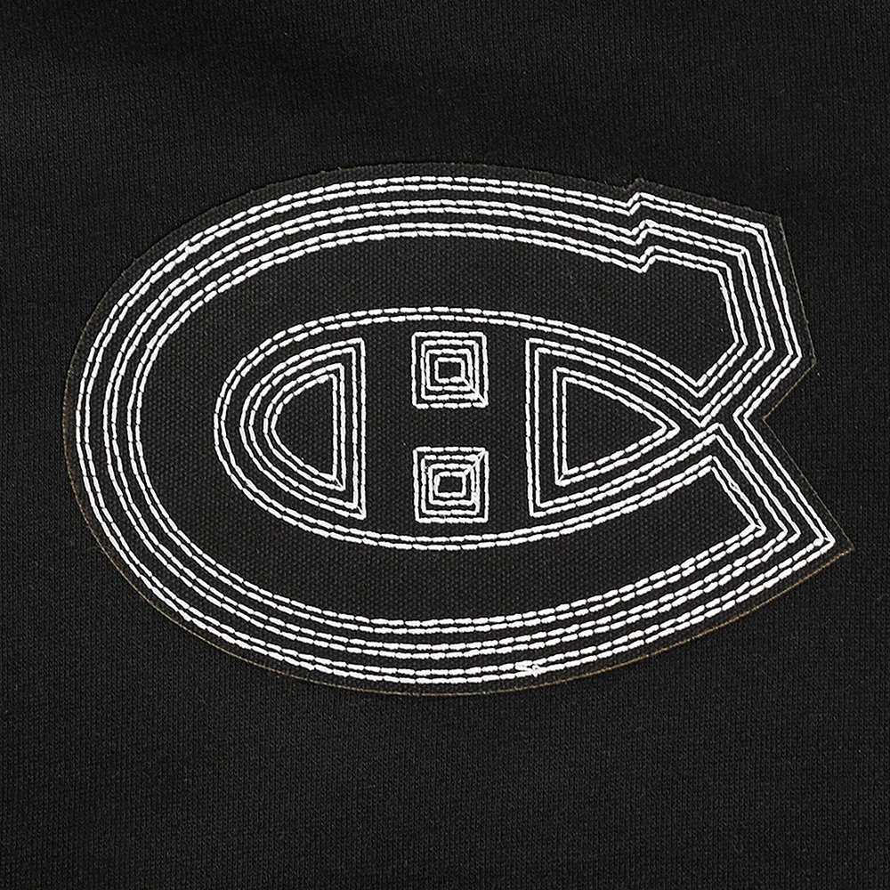 Men's Pro Standard Black Montreal Canadiens Paint the City Pullover Hoodie