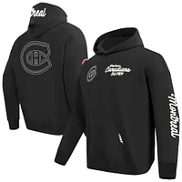 Men's Pro Standard Black Montreal Canadiens Paint the City Pullover Hoodie