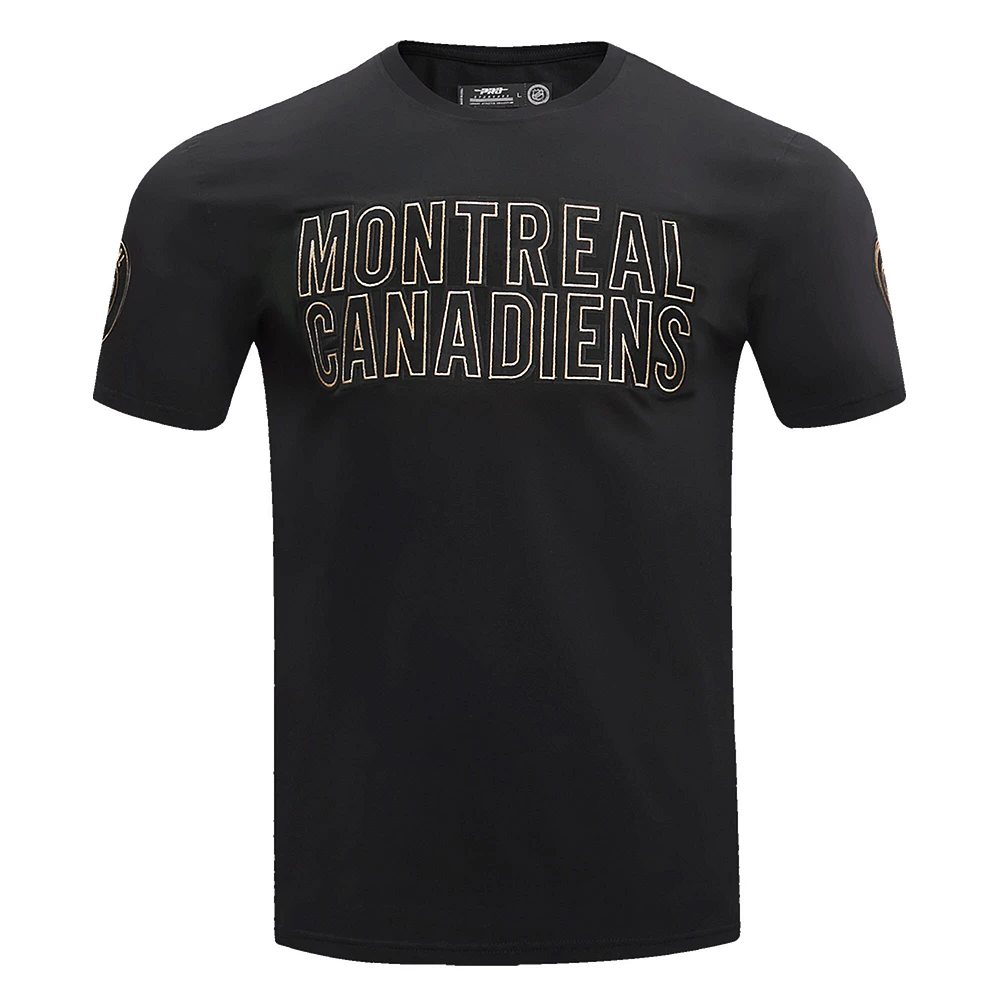 T-shirt Pro Standard noir des Canadiens de Montréal pour hommes