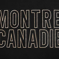 T-shirt noir Pro Standard pour hommes avec le mot-symbole des Canadiens de Montréal