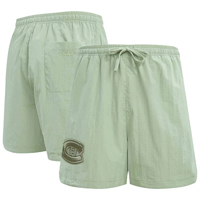 Men's Pro Standard Green Montreal Canadiens Neutral Woven Shorts