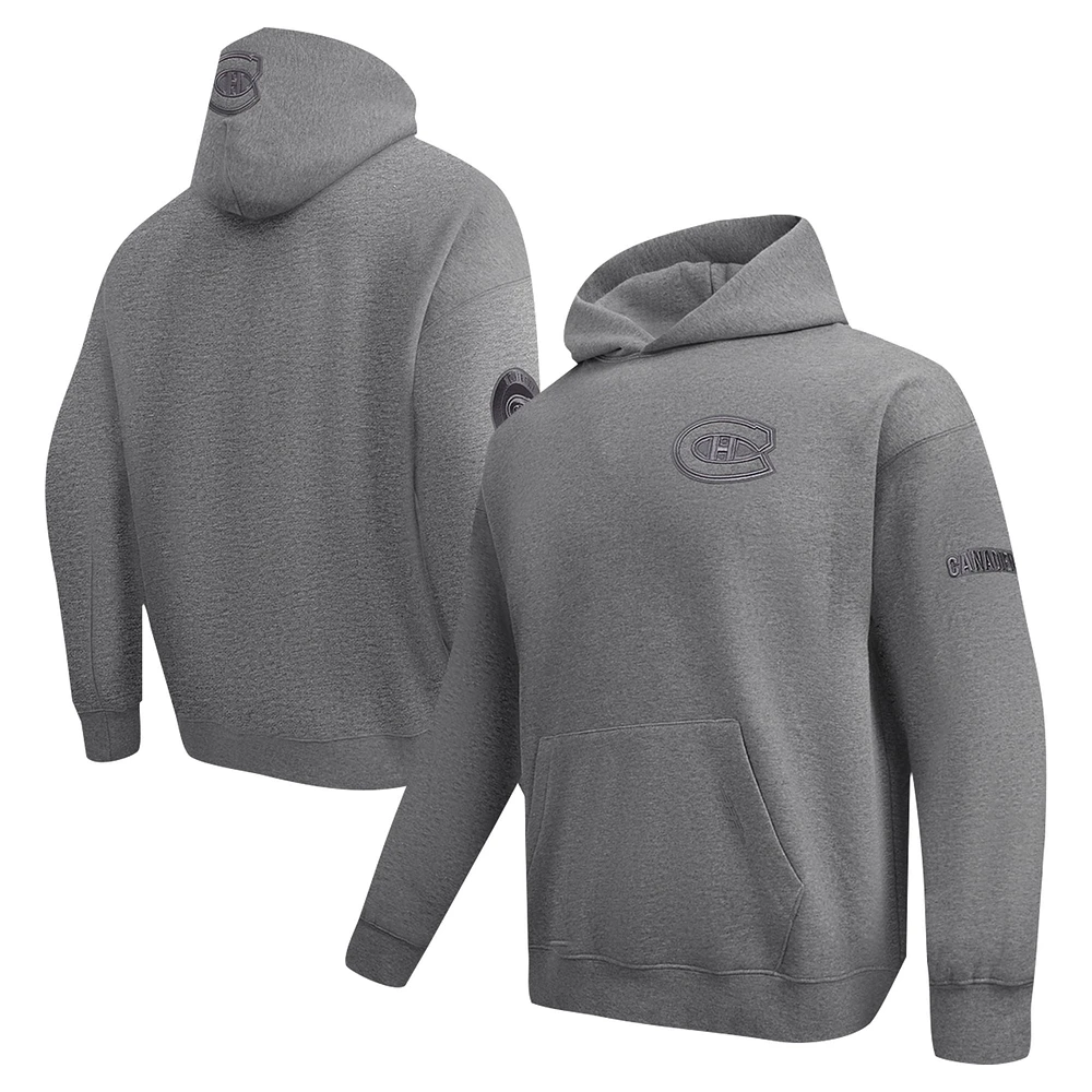 Men's Pro Standard Heather Gray Montreal Canadiens Neutral Pullover Hoodie