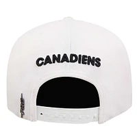 Men's Pro Standard White/Red Montreal Canadiens Two-Tone Classic Snapback Hat