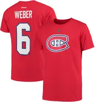 Men's Montreal Canadiens Shea Weber Reebok Red Name & Number T-Shirt