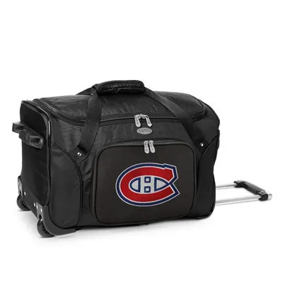 Montreal Canadiens MOJO 22" 2-Wheeled Duffel Bag - Black