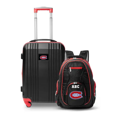 Montreal Canadiens MOJO Personalized Premium 2-Piece Backpack & Carry-On Set