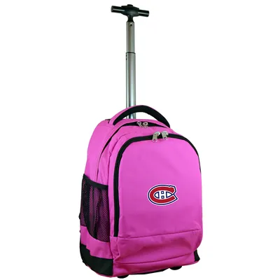 Montreal Canadiens MOJO 19'' Premium Wheeled Backpack - Pink