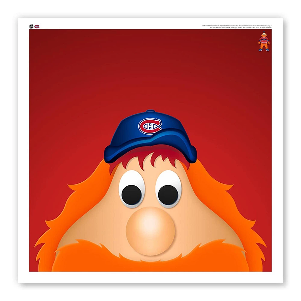 Canadiens de Montréal 12" x 12" Youppi Poster Print