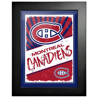 Montreal Canadiens - 12'' x 16'' Classic Print Framed Art