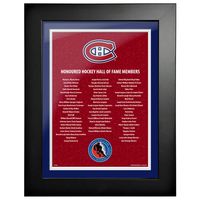 Montreal Canadiens - 12'' x 16'' Hockey Hall of Fame Honoured Members Framed Picture