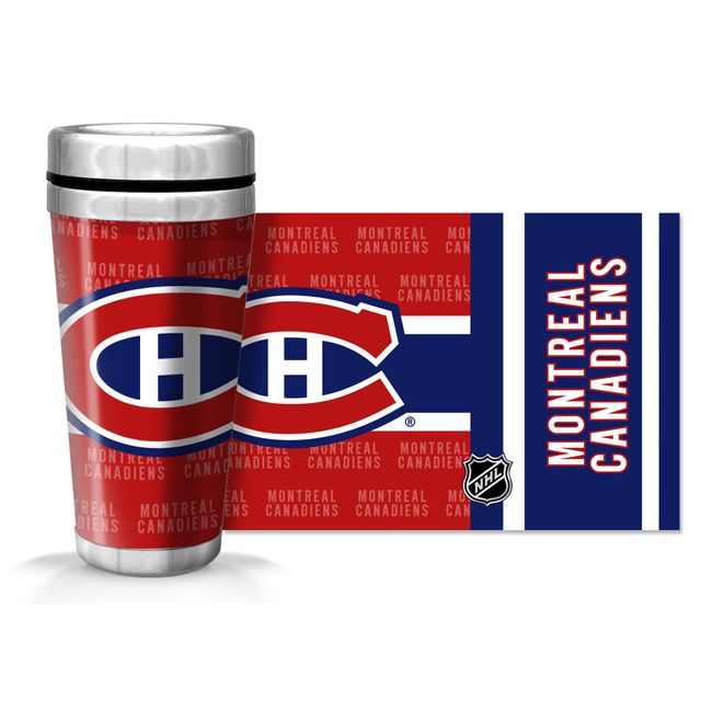 Canadiens de Montréal 16oz. Tasse de voyage avec papier peint complet