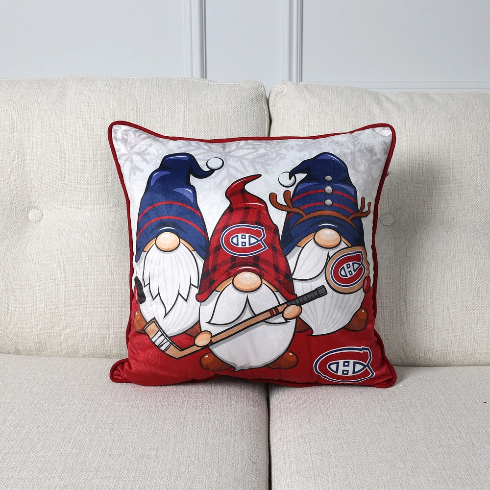 Montreal Canadiens 18" x 18" Gnome Decor Pillow