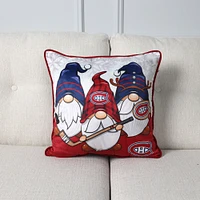 Coussin décoratif gnome des Canadiens de Montréal 18" x 18"