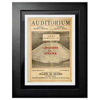 Montreal Canadiens 1927 Forum Sports Magazine Auditorium - 12'' x 16'' Framed Program Cover