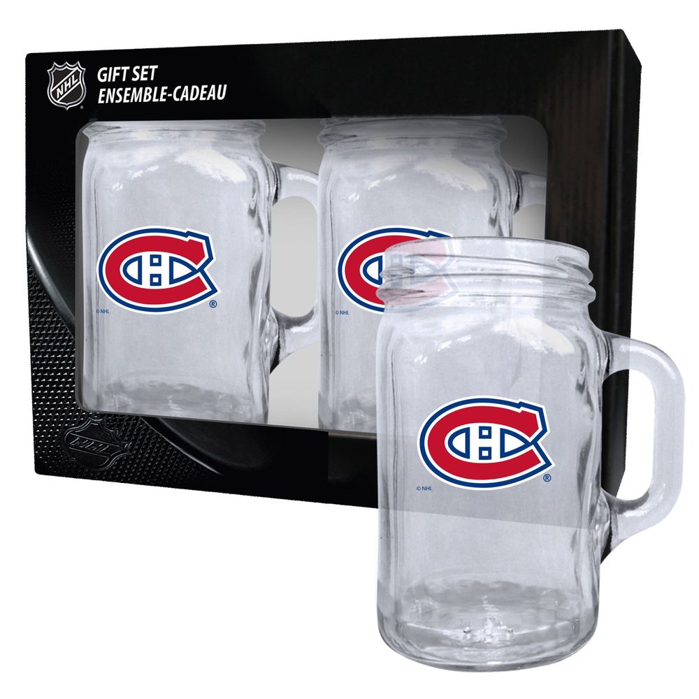 Montreal Canadiens 2-Pack 16oz. Mason Mug Set