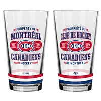 Ensemble de 2 verres à mélange des Canadiens de Montréal