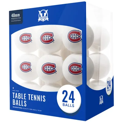 Montreal Canadiens 24-Count Logo Table Tennis Balls