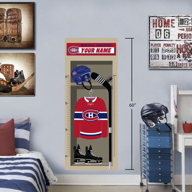 Canadiens de Montréal - Tableau de croissance repositionnable personnalisé 24'' x 60''