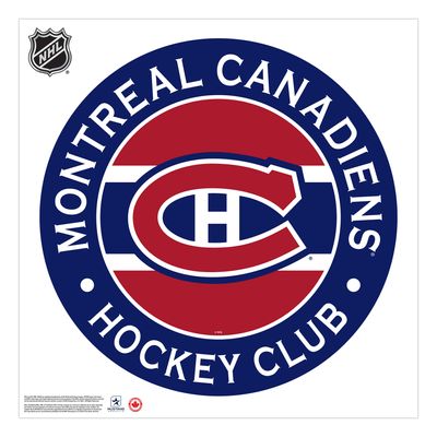 Montreal Canadiens 36'' x 36'' Team Logo Repositionable Wall - Decal