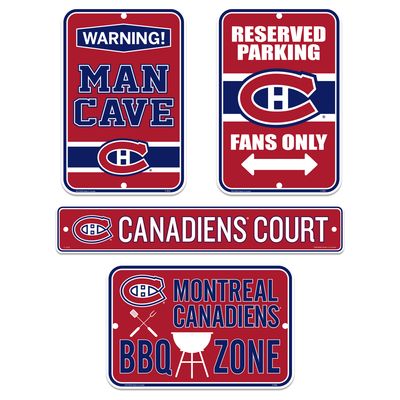 Montreal Canadiens 4-Piece Fan Sign - Set