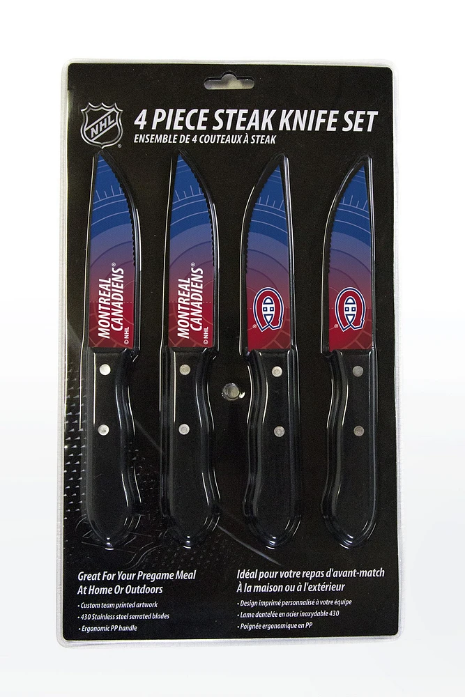 Montreal Canadiens 4-Piece Steak Knife Set