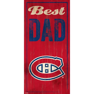 Montreal Canadiens 6" x 12" Best Dad Sign