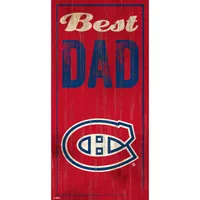 Montreal Canadiens 6" x 12" Best Dad Sign