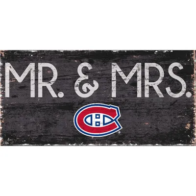 Montreal Canadiens 6" x 12" Mr. & Mrs. Sign