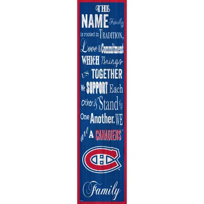 Montreal Canadiens 6'' x 24'' Personalized Family Banner Sign