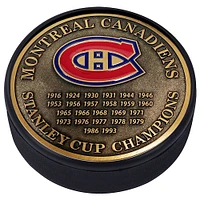 Montreal Canadiens - Champion Years Gold Medallion Hockey Puck