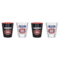 Ensemble de quatre verres à shot des Canadiens de Montréal