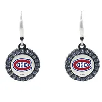 Montreal Canadiens Hockey Puck Earrings