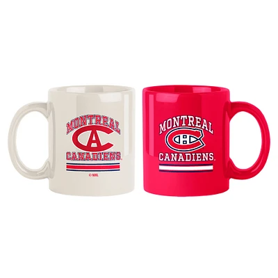 Montreal Canadiens Two-Pack 15oz. Color Mug Set