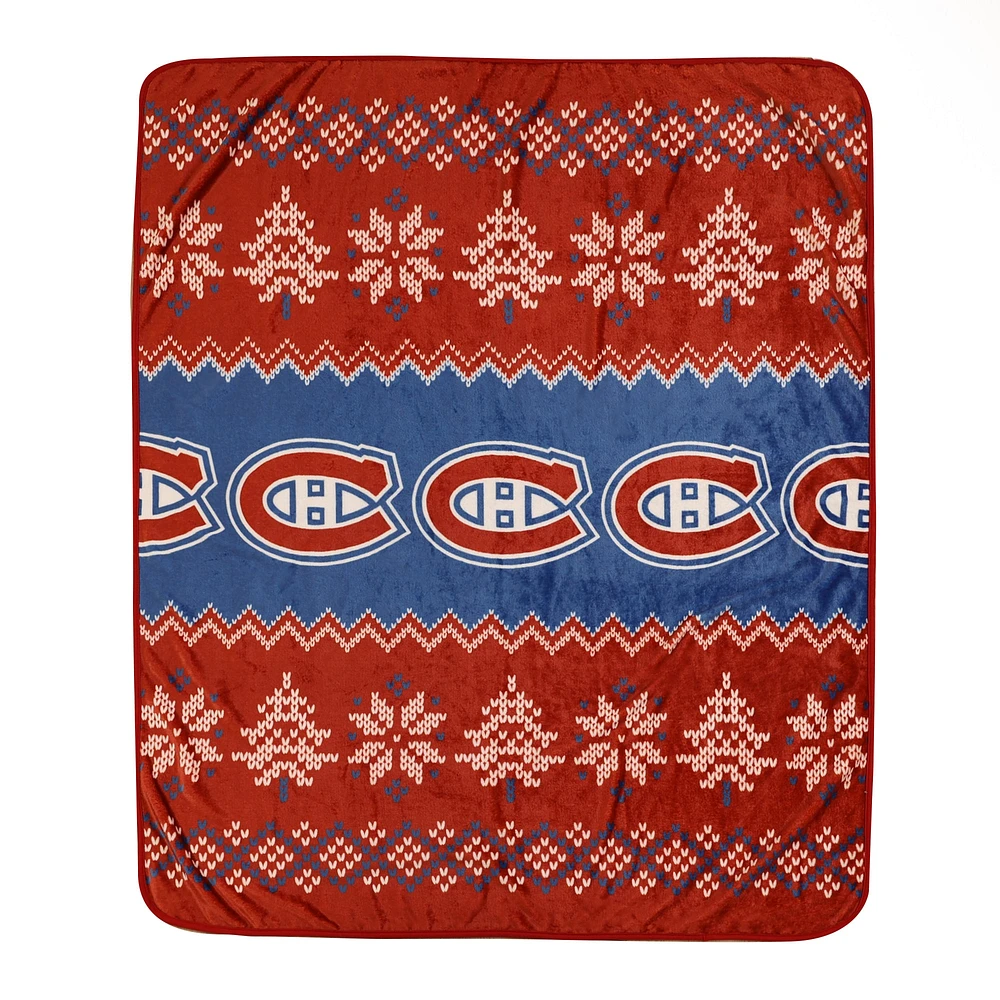 Montreal Canadiens Two-Pack Pillow & Blanket Holiday Set