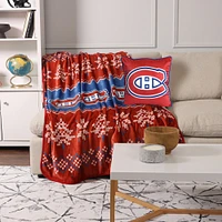 Montreal Canadiens Two-Pack Pillow & Blanket Holiday Set