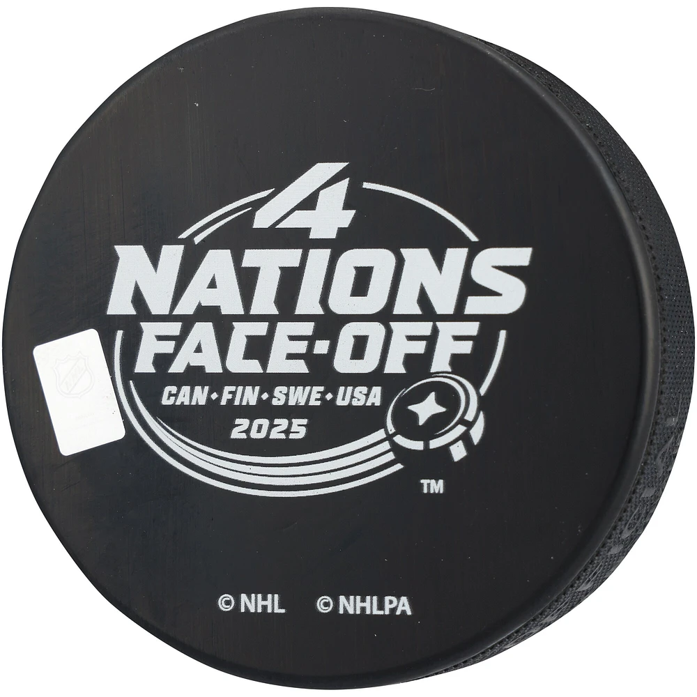 Patrik Laine Montreal Canadiens Autographed Team Finland 4 Nations Face-Off Hockey Puck 