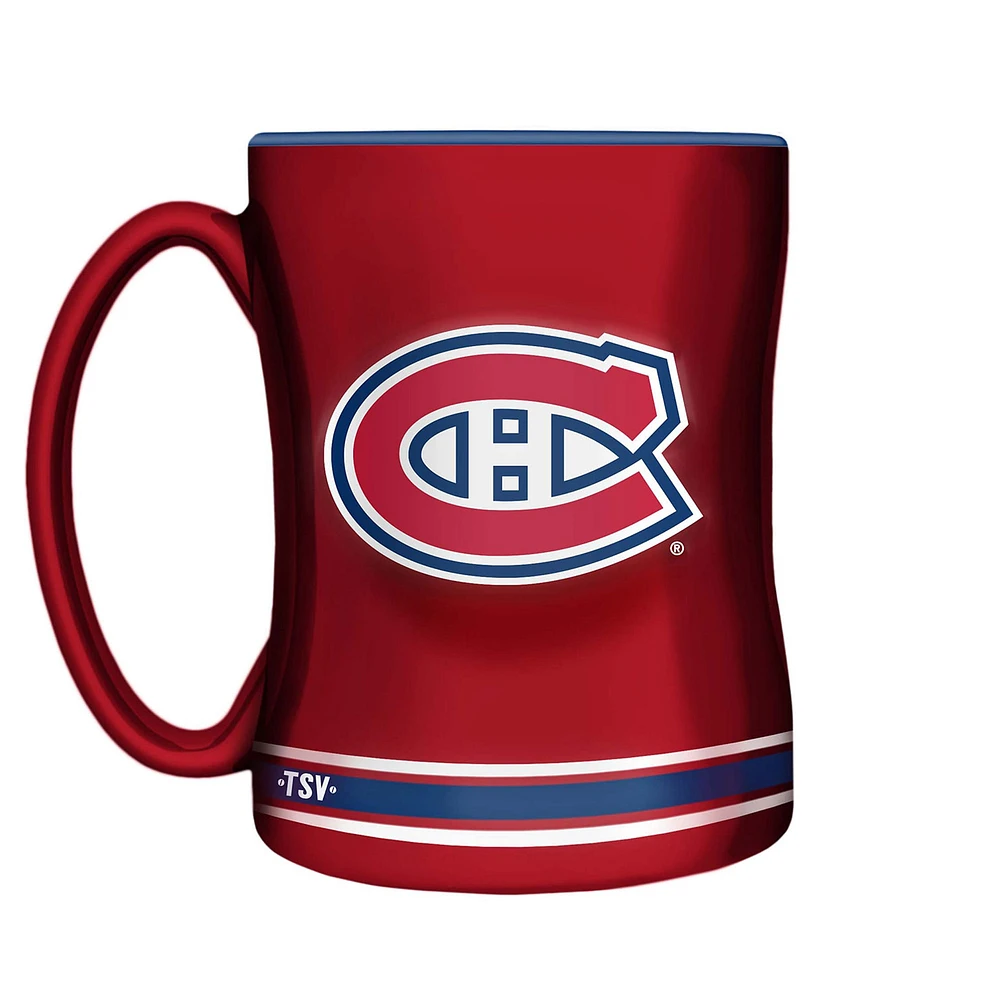 Red Montreal Canadiens Sculpted Relief Mug