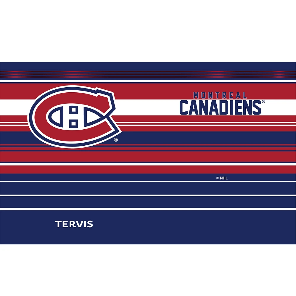 Tervis Canadiens de Montréal 20 oz. Gobelet Hype Stripes en acier inoxydable