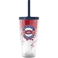 Gobelet classique Tervis des Canadiens de Montréal de 24 oz avec couvercle à paille