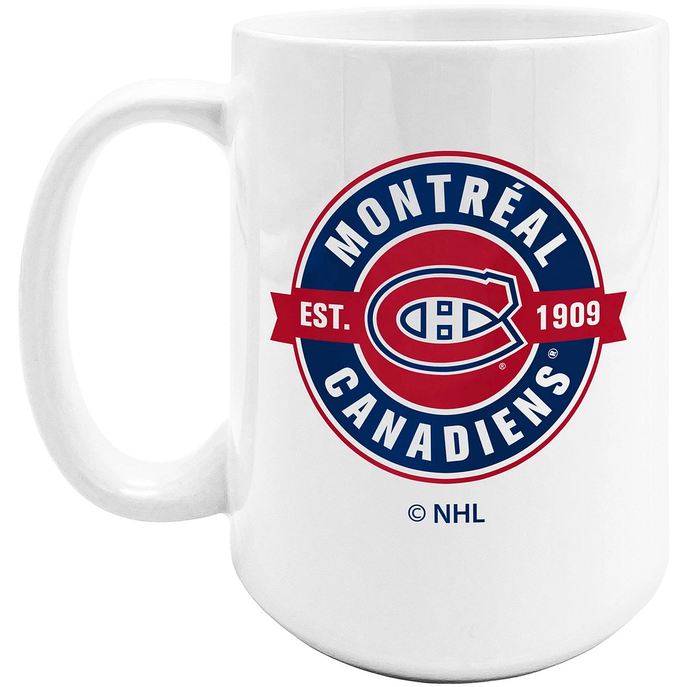 Le Sports Vault Canadiens de Montréal 15 oz. Tasse à café sublimée