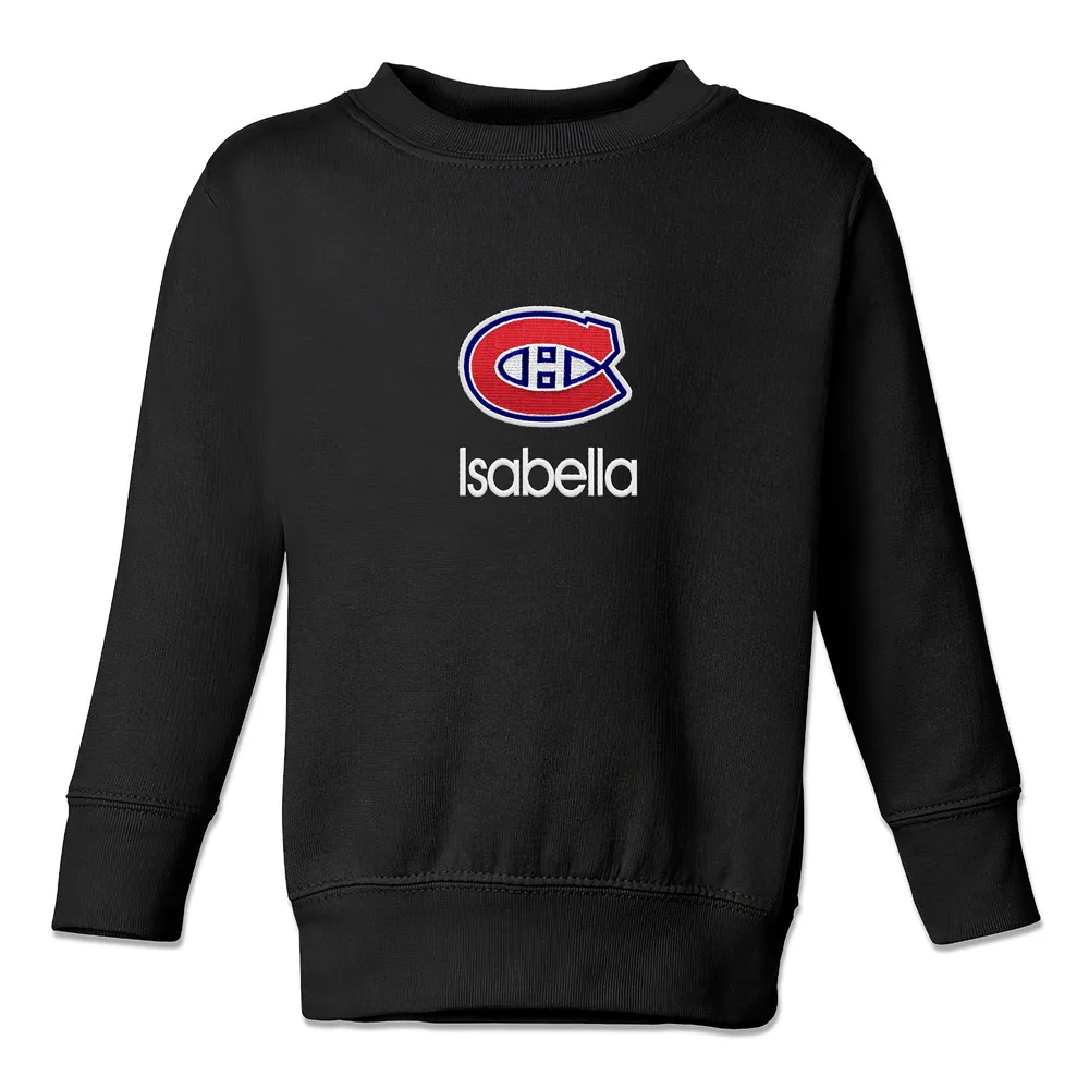 Lids Montreal Canadiens Toddler Personalized Pullover Sweatshirt | Connecticut Mall