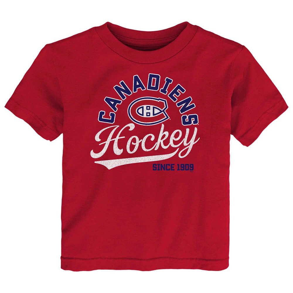 Tout-petit Canadiens de Montréal Take the Lead - T-shirt rouge